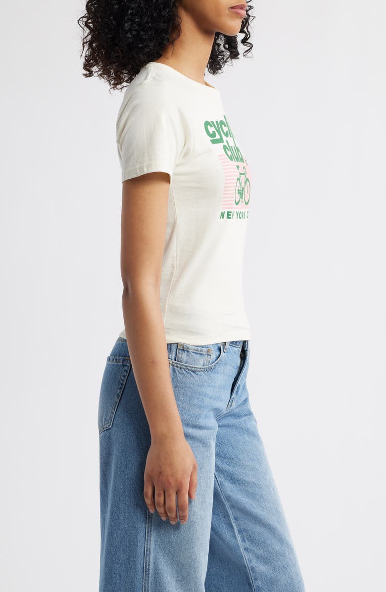 GOLDEN HOUR Cycling Club Graphic T-Shirt, Alternate, color, Marshmallow