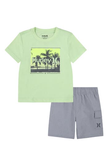 Hurley Kids' Open Mind Ii Graphic T-shirt & Shorts Set