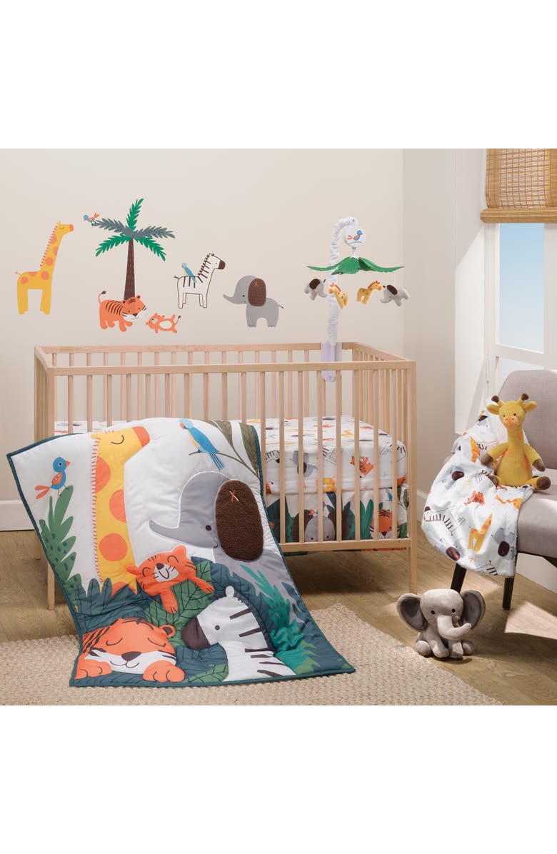 Bedtime Originals Lollipop Jungle Colorful Safari Themed Wall Decals/Stickers, Alternate, color, Multicolor