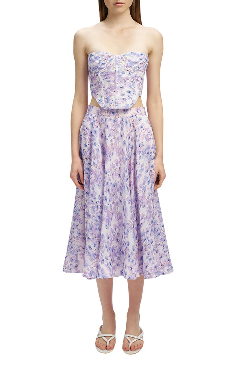 Bardot Mirabelle Floral Print Skirt, Alternate, color,