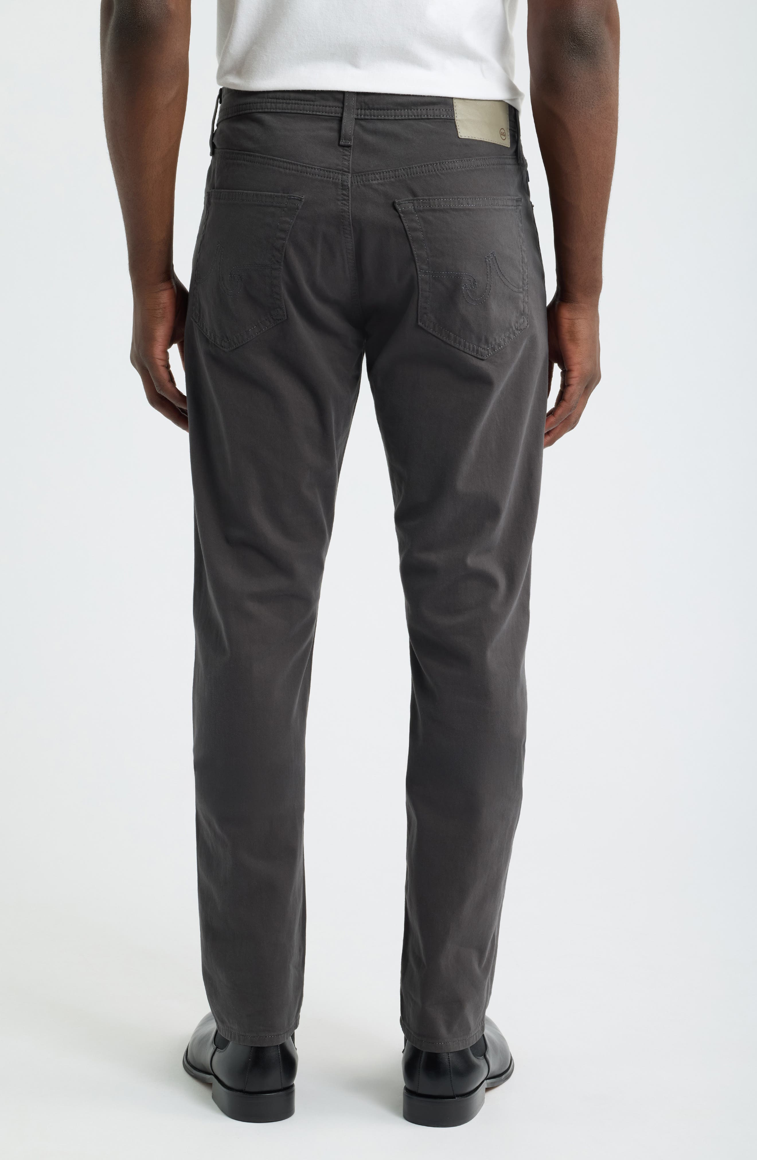 Мужские брюки AG Everett Stretch Sateen Slim Straight Pants — фото 2