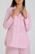 PIETRO BRUNELLI MATERNITY Linen & Cotton Maternity Button-Up Shirt