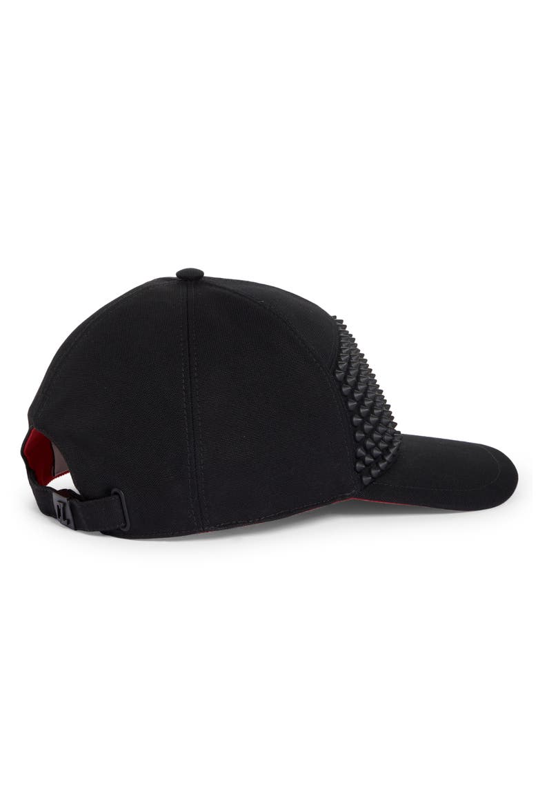 Enky Spike Cotton Canvas Baseball Cap, Alternate, color, BLACK/ BLACK/ BLACK