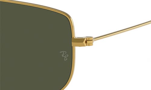 Ray Ban Ray-ban 57mm Irregular Oval Sunglasses In Yellow Gold