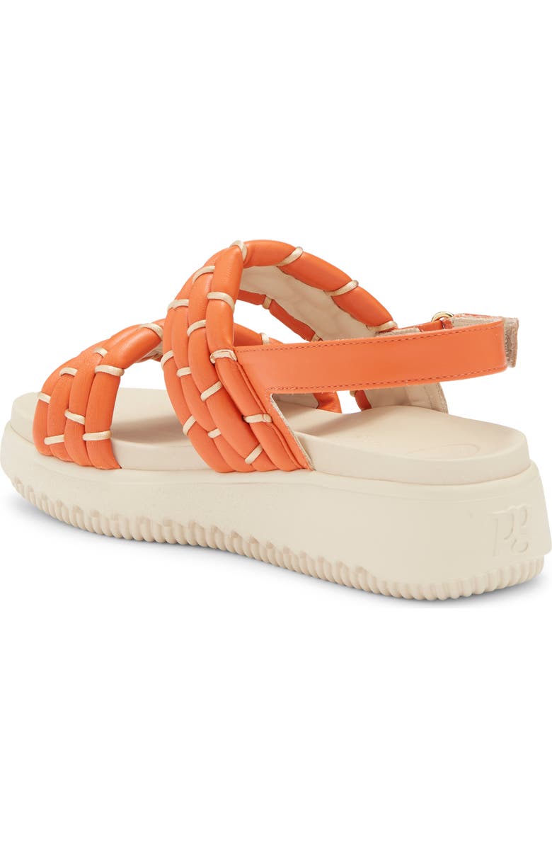 Paul Green Amara Platform Sandal, Alternate, color, Papaya Nappa Salvador Combo