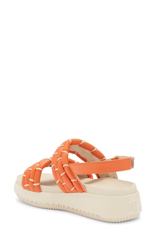 Paul Green Amara Platform Sandal In Papaya Nappa Salvador Combo