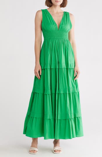 Chelsea28 Sleeveless Tiered Cotton Maxi Dress
