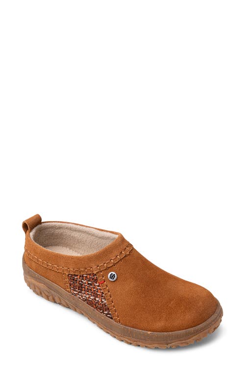 Minnetonka Tamarra Fleece Lined Slipper In Brown