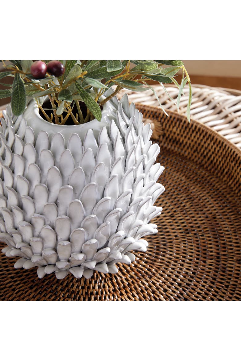 Serena Vase, Alternate, color, White