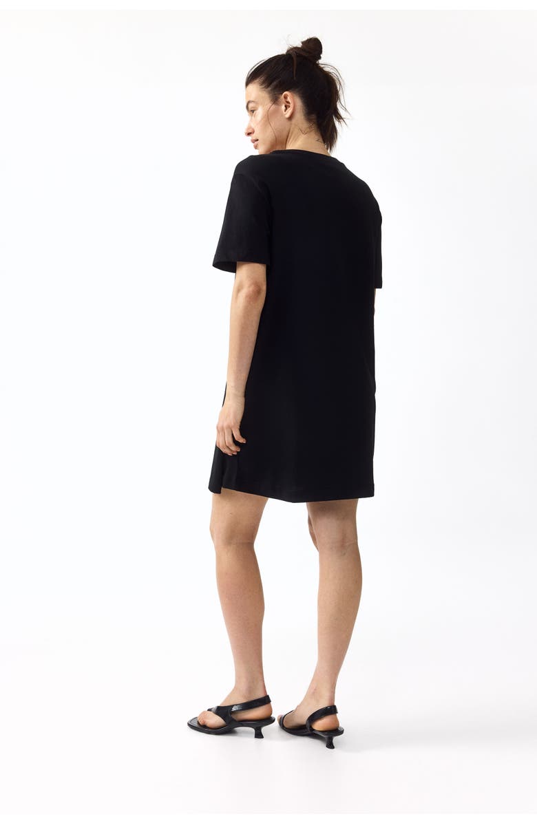H&M Mama T-shirt Nursing Dress, Alternate, color, Black