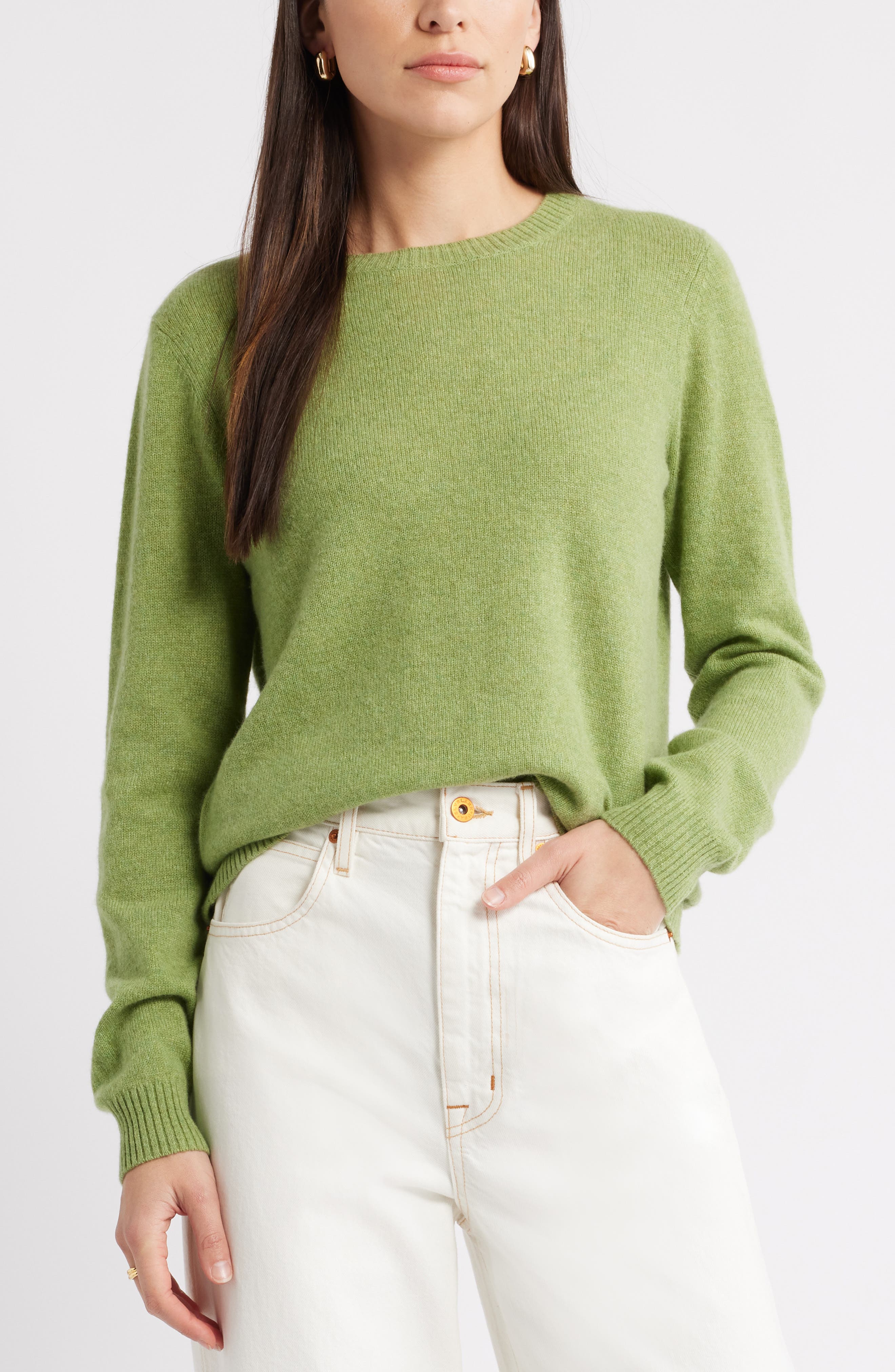 Caslon® Cashmere Crewneck Sweater