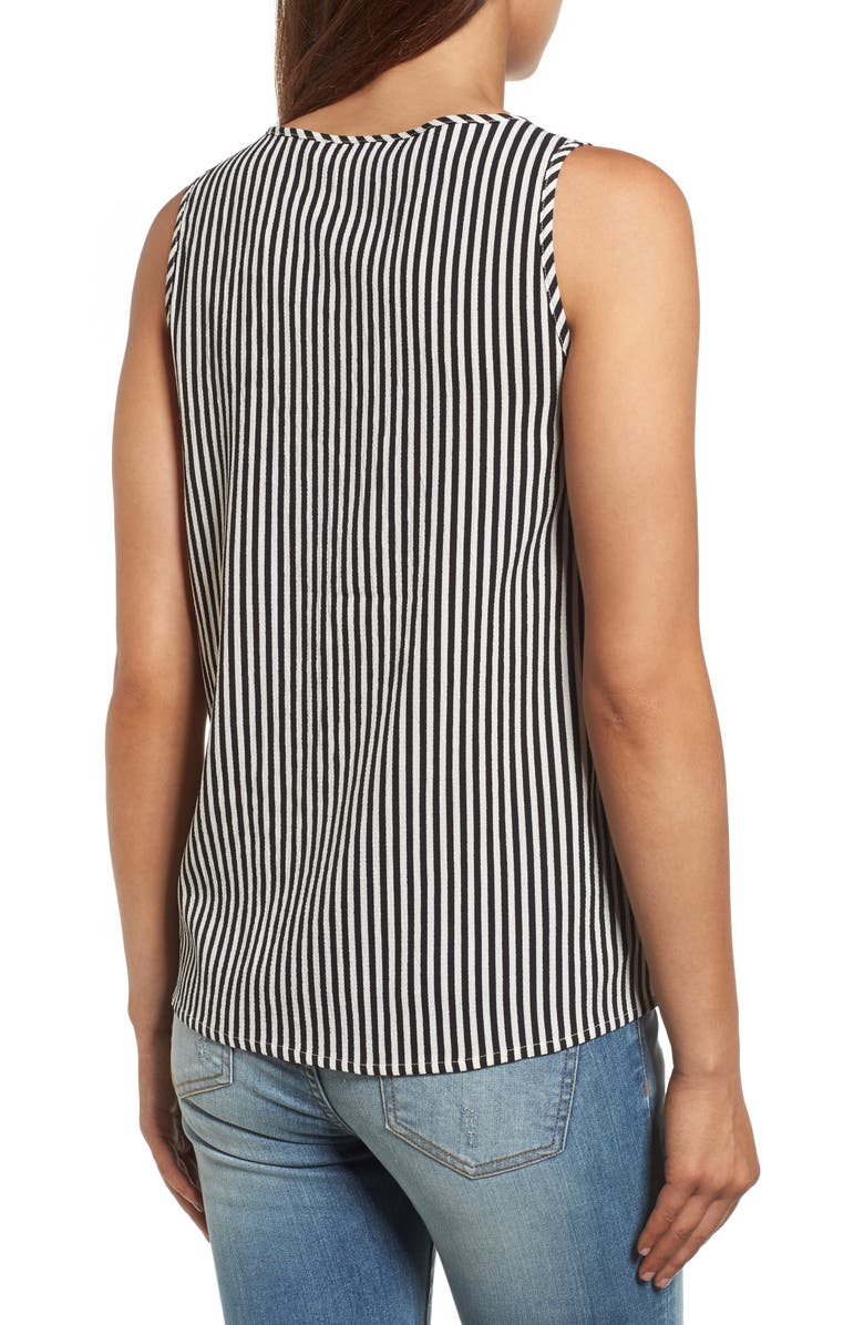 THML Tassel Tie Stripe Top, Alternate, color, 