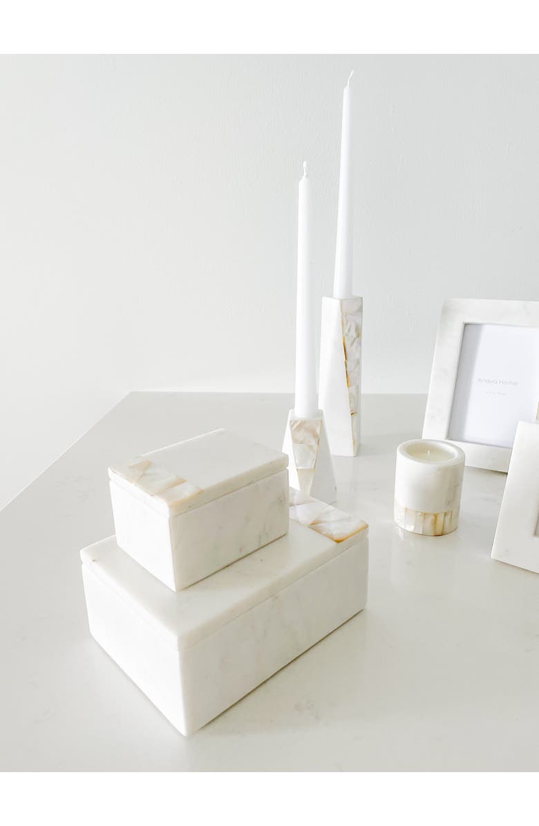 Anaya Mother of Pearl Marble Decor Box, Alternate, color, 