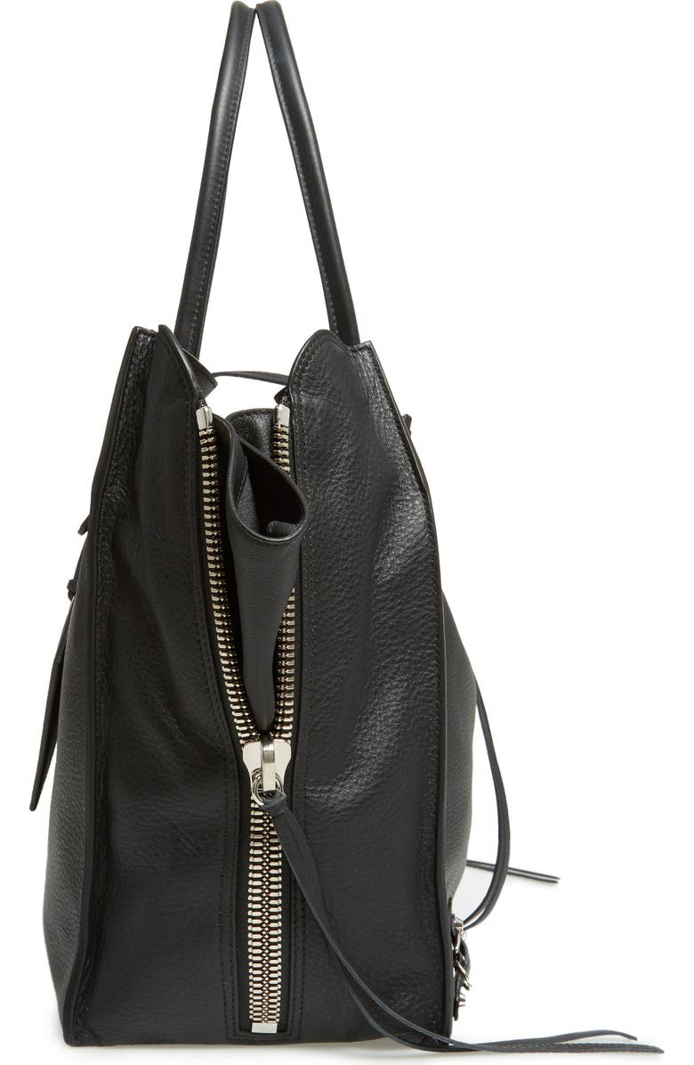 Balenciaga Papier A4 Zip Around Leather Tote, Alternate, color,