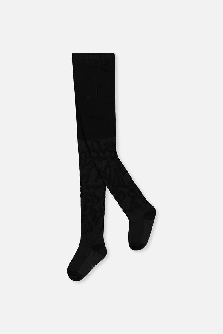 Knit Textured Smooth Stretch Tights, Main, color, Black