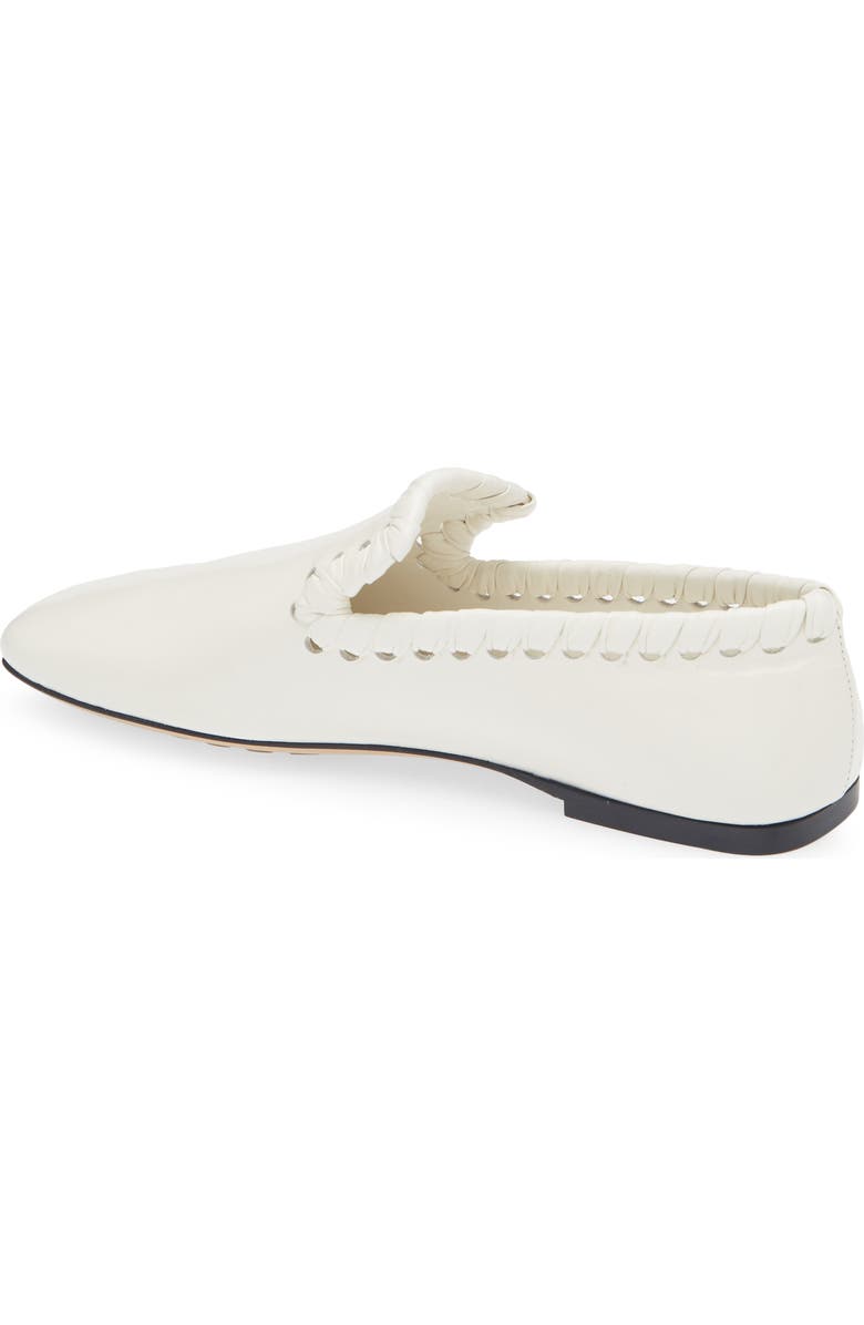Bottega Veneta Sabato Square Toe Slipper Loafer, Alternate, color, Alabaster