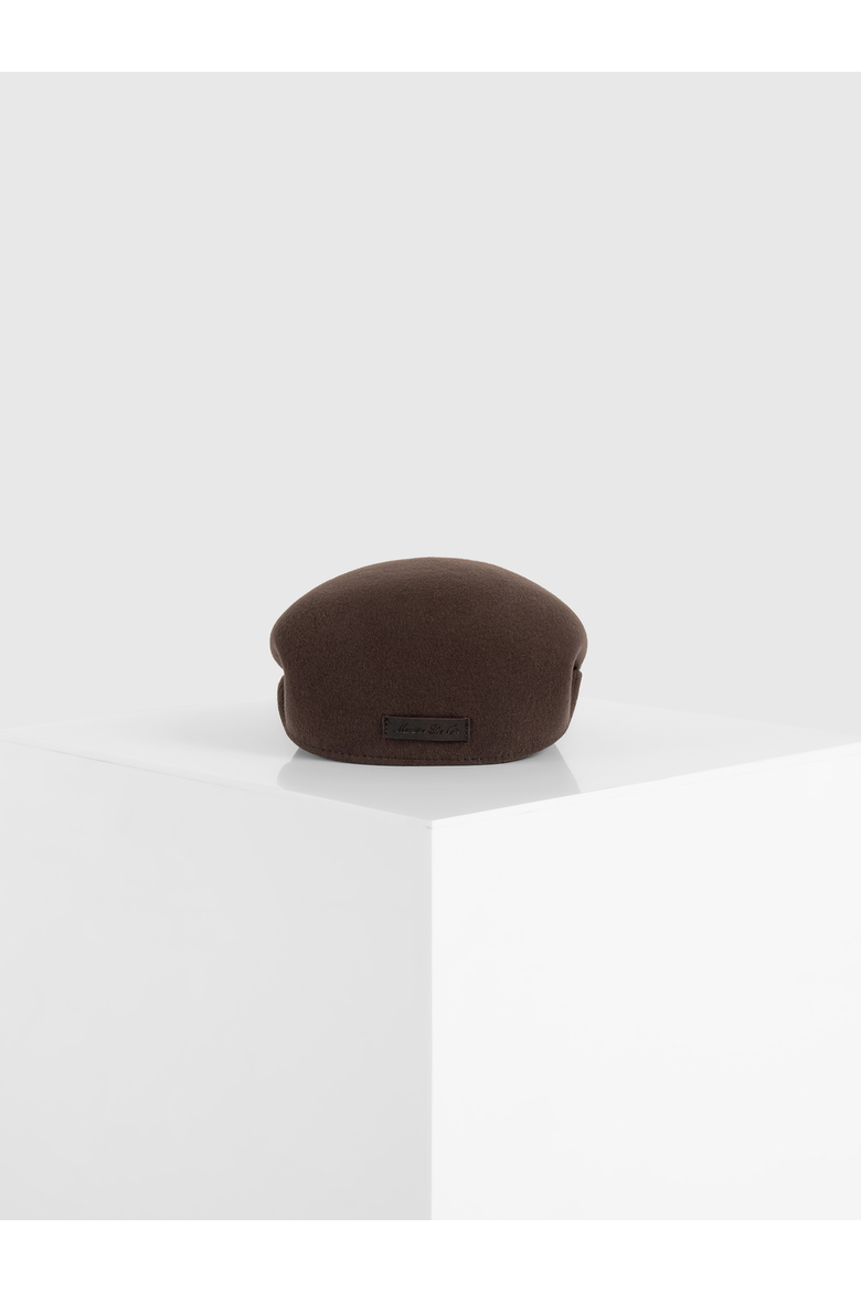 Amos Wool Flat Cap, Alternate, color, Brown