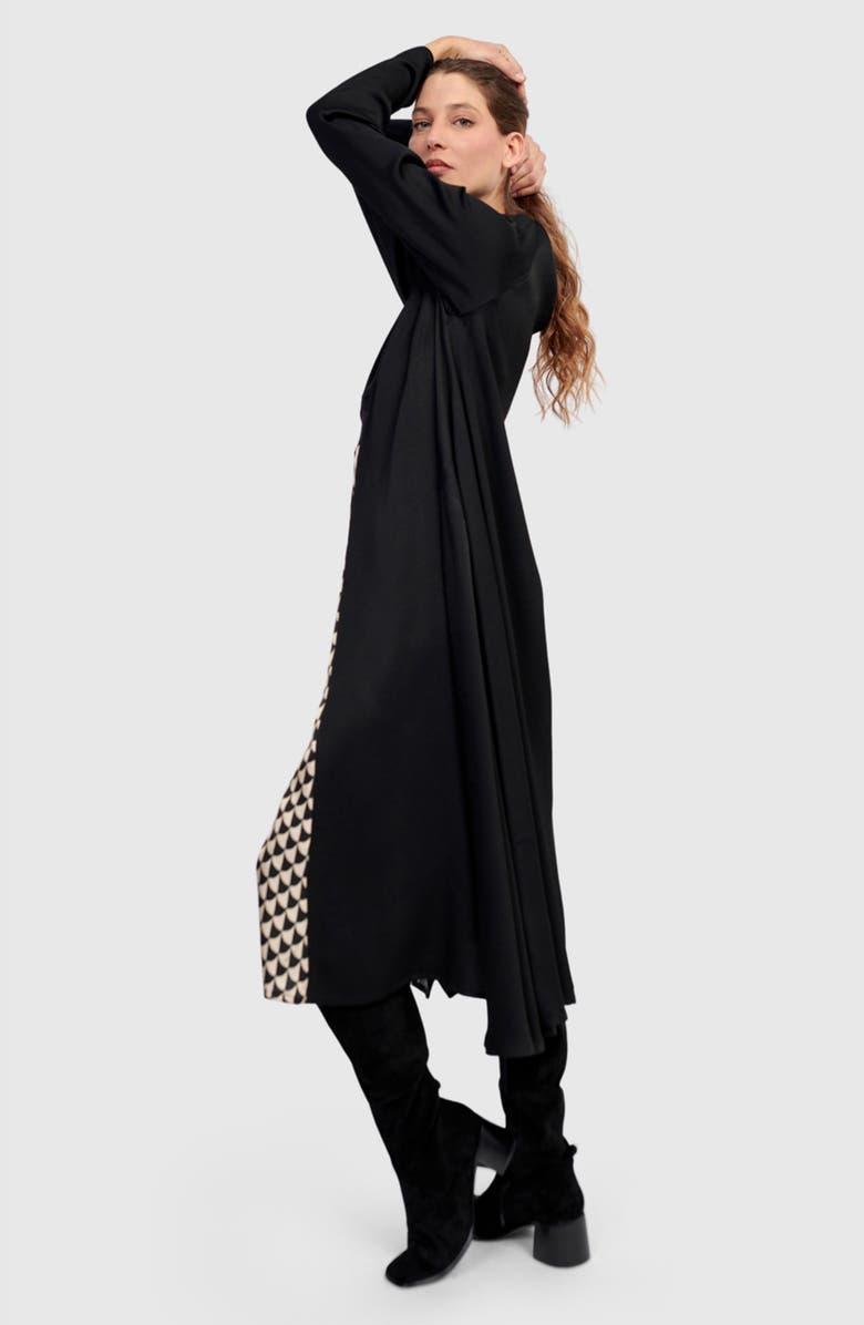 Alembika Baroque Draped Dress, Alternate, color, Mix