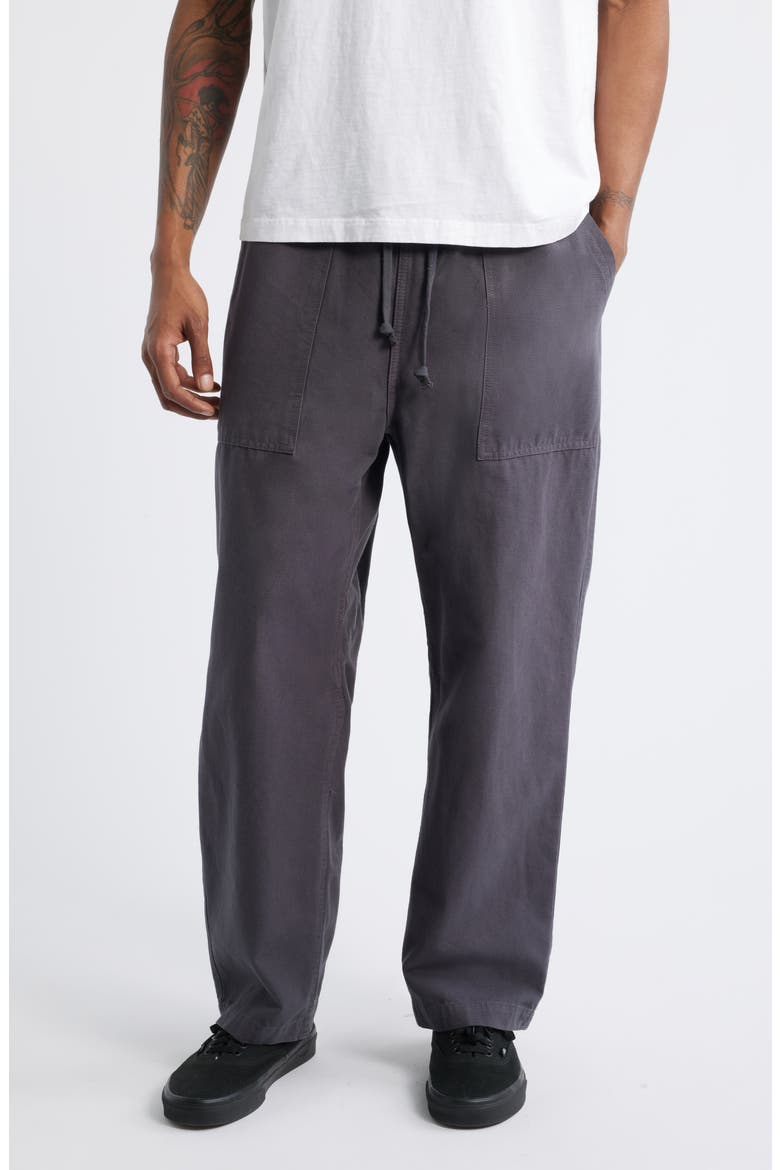 Cotton Canvas Chef Pants, Main, color, GREY