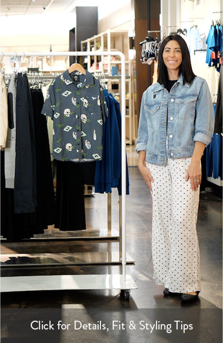 Kids' Sunset Sesh Short Sleeve Button-Up Shirt, sales video thumbnail