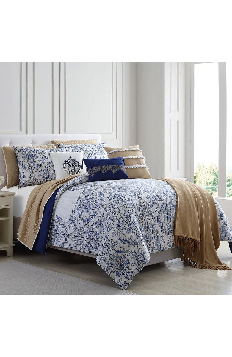 Modern Threads Queen Paragon Comforter/Coverlet Set - Multi, Main, color,
