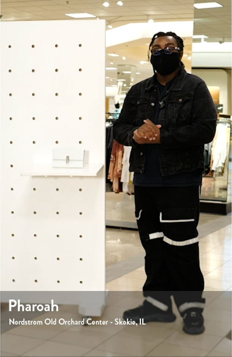 Mini Nathalie Leather Wristlet Clutch, sales video thumbnail