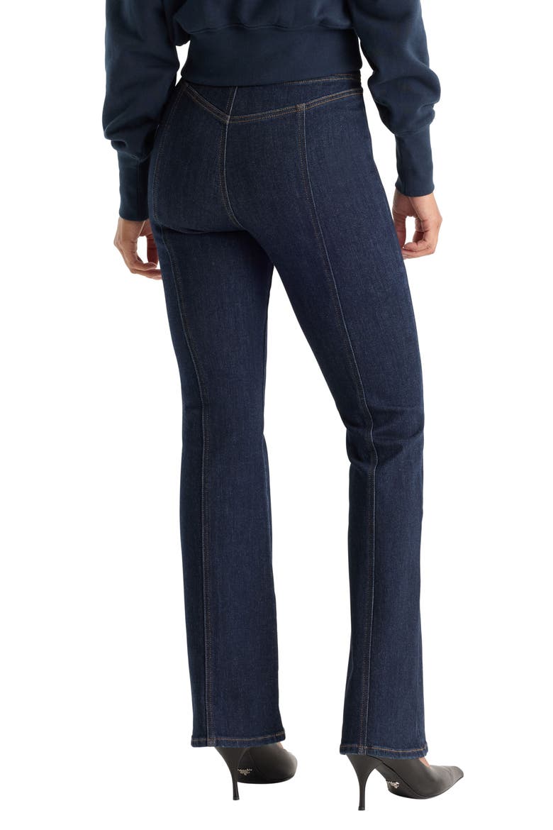 Good Petite Seamed High Waist Bootcut Jeans, Alternate, color, RINSE