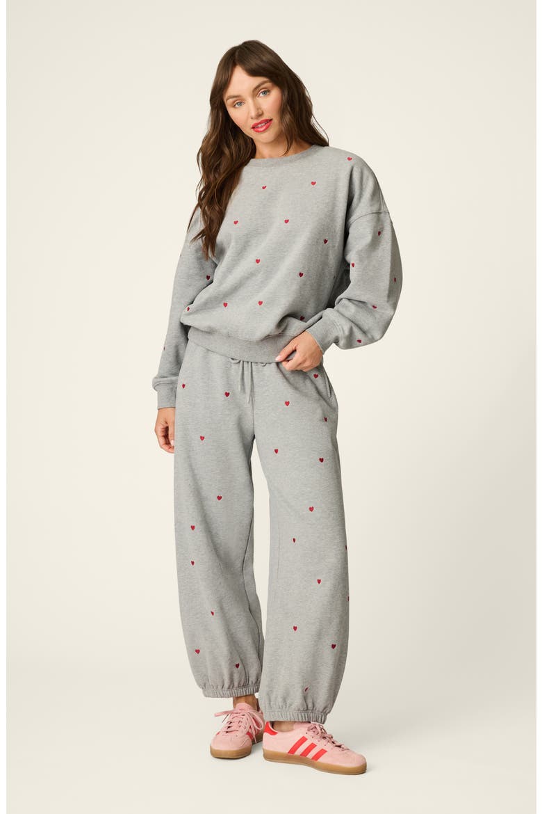 C'est La Vie Wide Leg Lounge Pants, Alternate, color, H GREY