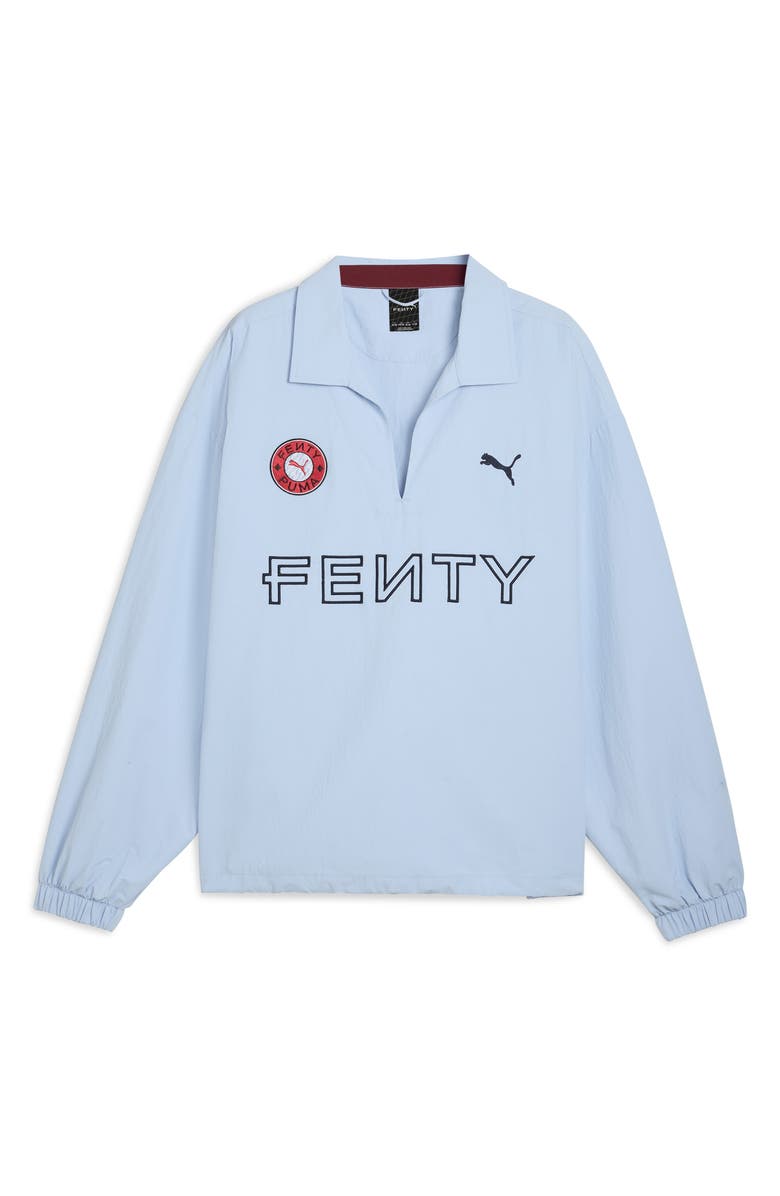 PUMA x FENTY Nylon Drill Pullover, Alternate, color, Haute Tropic