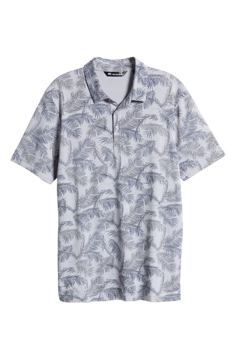 TravisMathew Palm Leaf Print Piqué Polo, Alternate, color,