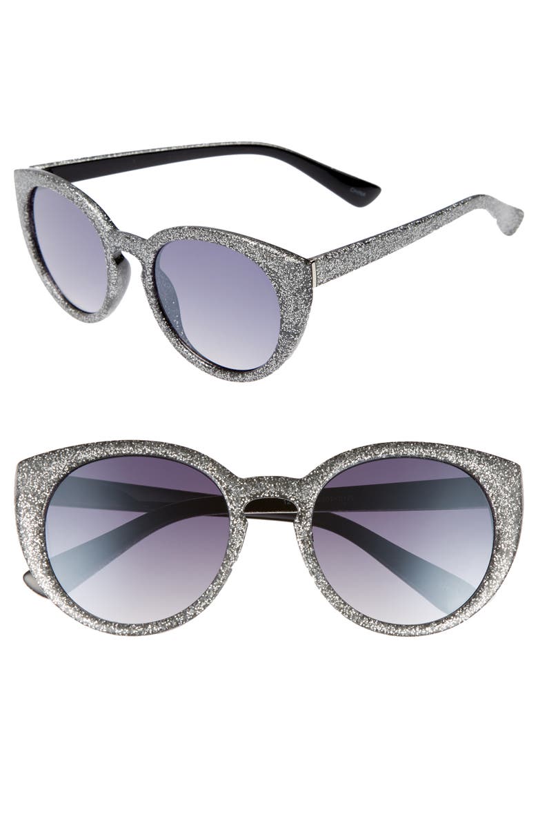 BP. Glitter Cat Eye Sunglasses, Main, color, 