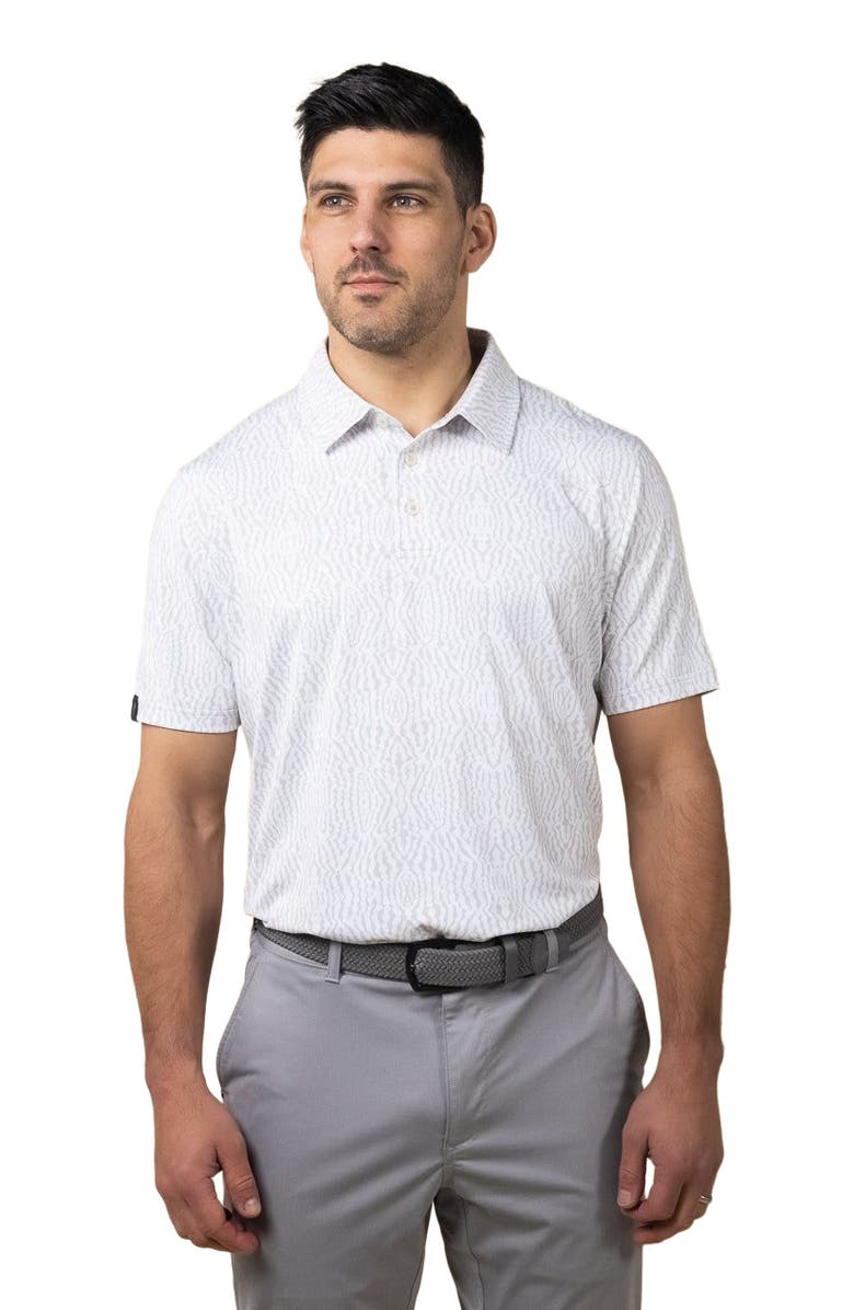 ASHWORTH GOLF Wavy Caps Polo, Alternate, color, Stone Grey