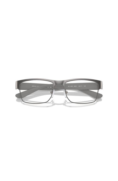 Armani Exchange 56mm Rectangle Optical Glasses In Gray