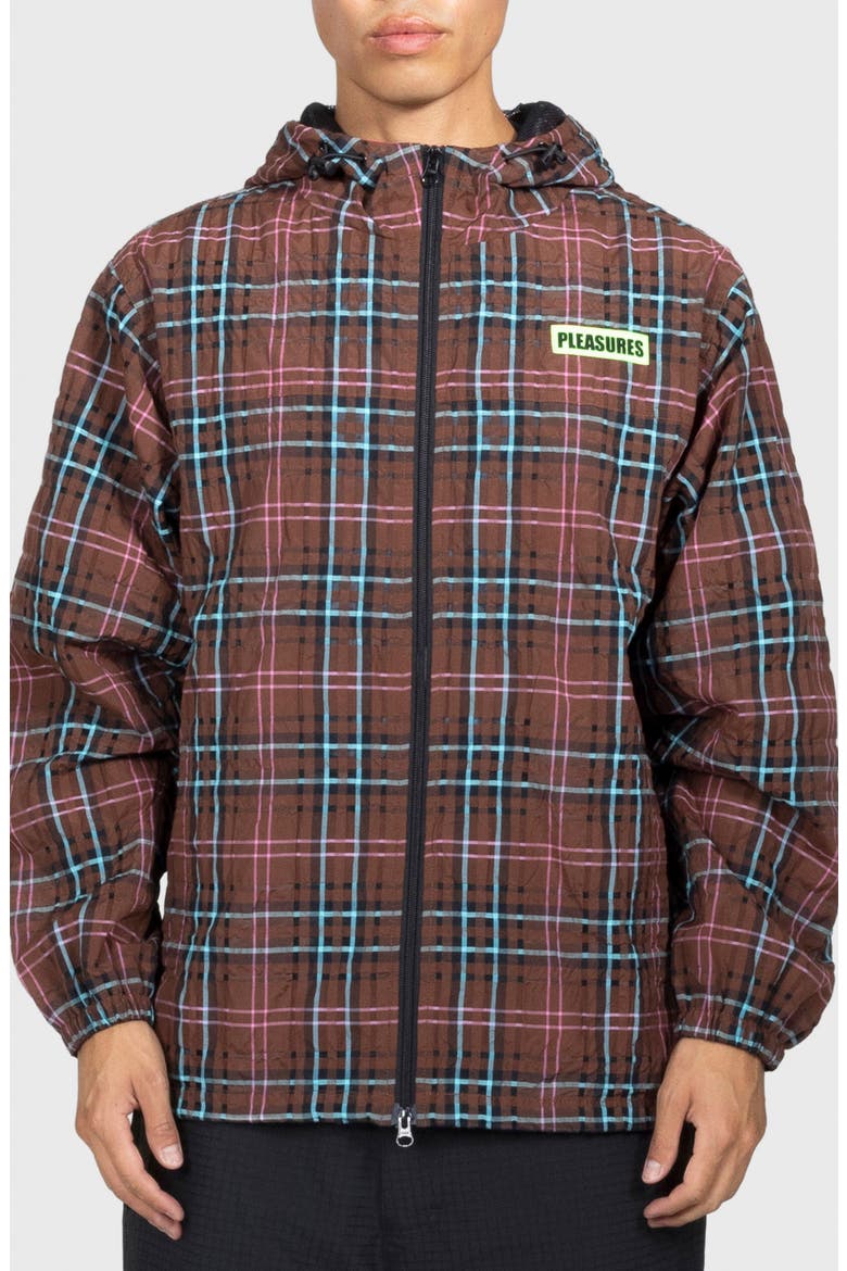 x Boiler Room Hooded Practice Zip Jacket, Main, color, BROWN