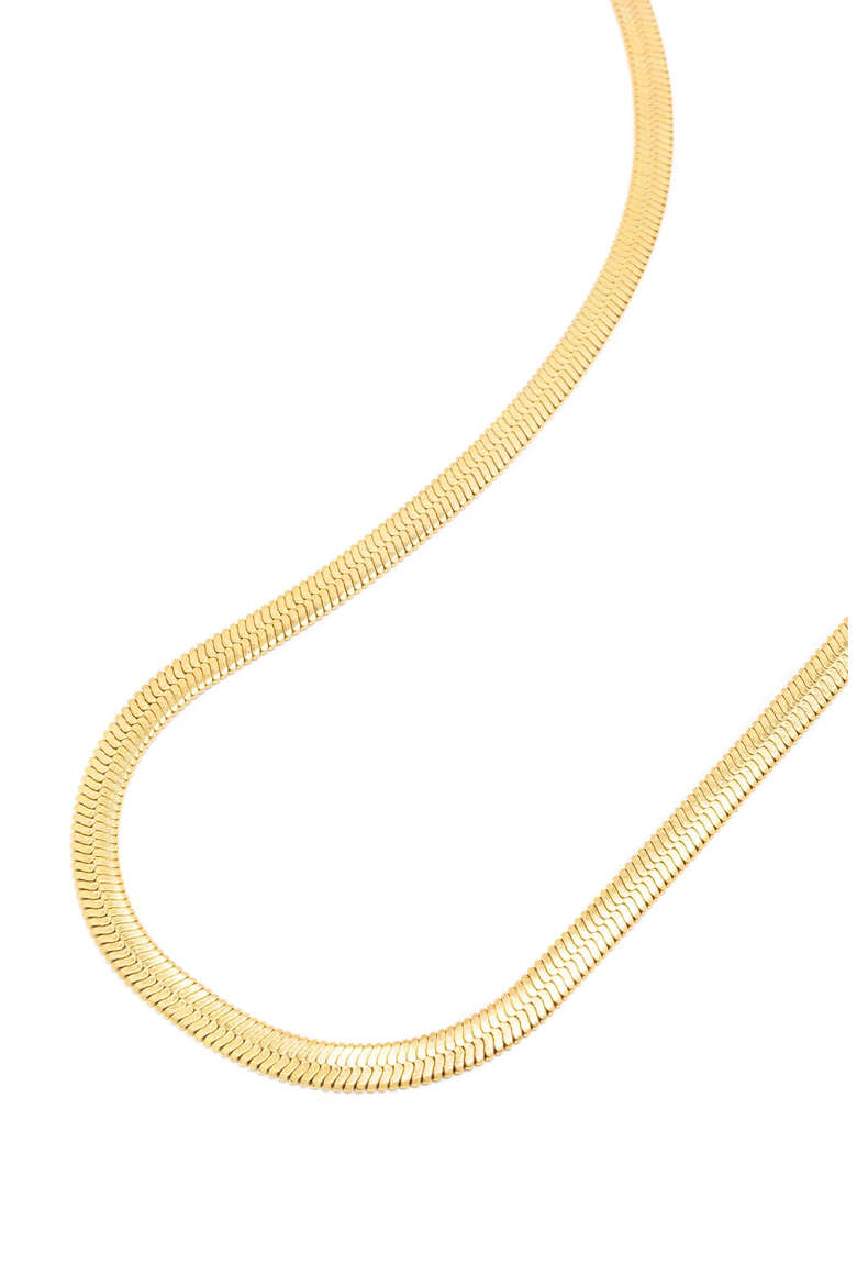 Snake Chain Necklace, Main, color, Gold