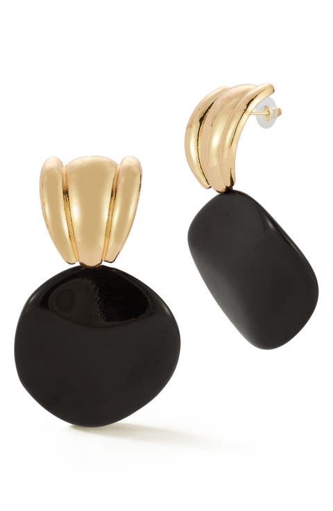 Resin Statement Drop Earrings