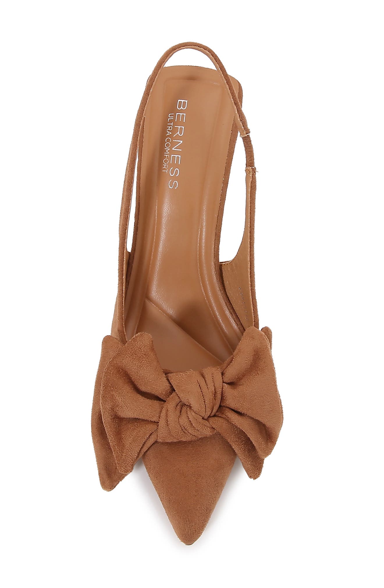 BERNESS Christie Bow Slingback Pump, Alternate, color, Tan