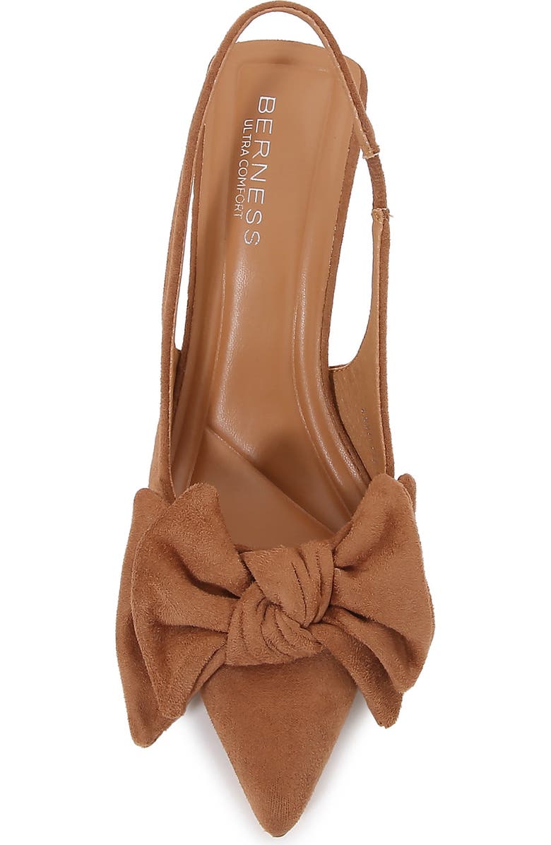 BERNESS Christie Bow Slingback Pump, Alternate, color, Tan