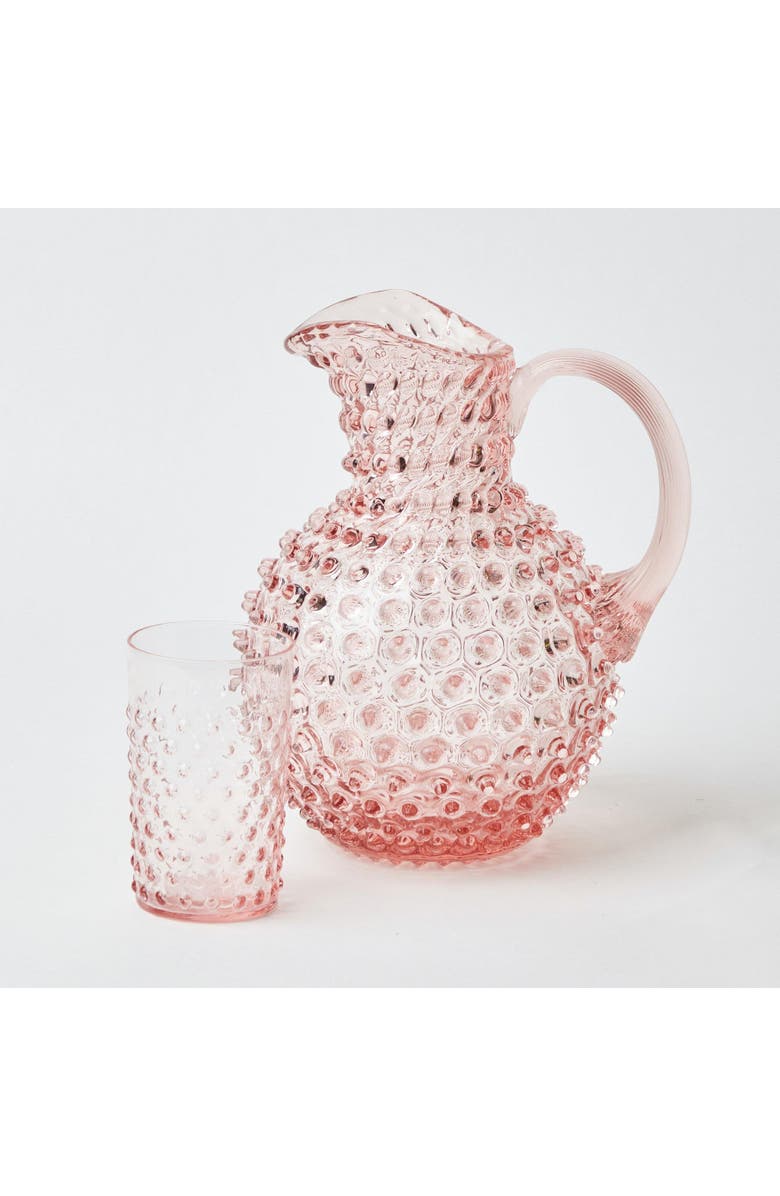 Mrs. Alice Rose Pink Hobnail Glasses, Alternate, color, Pink