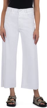 KUT from the Kloth Gwen High Waist Crop Wide Leg Jeans
