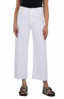 KUT from the Kloth Gwen High Waist Crop Wide Leg Jeans