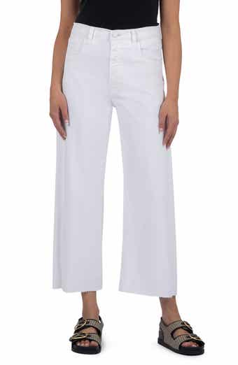 KUT from the Kloth Gwen High Waist Crop Wide Leg Jeans