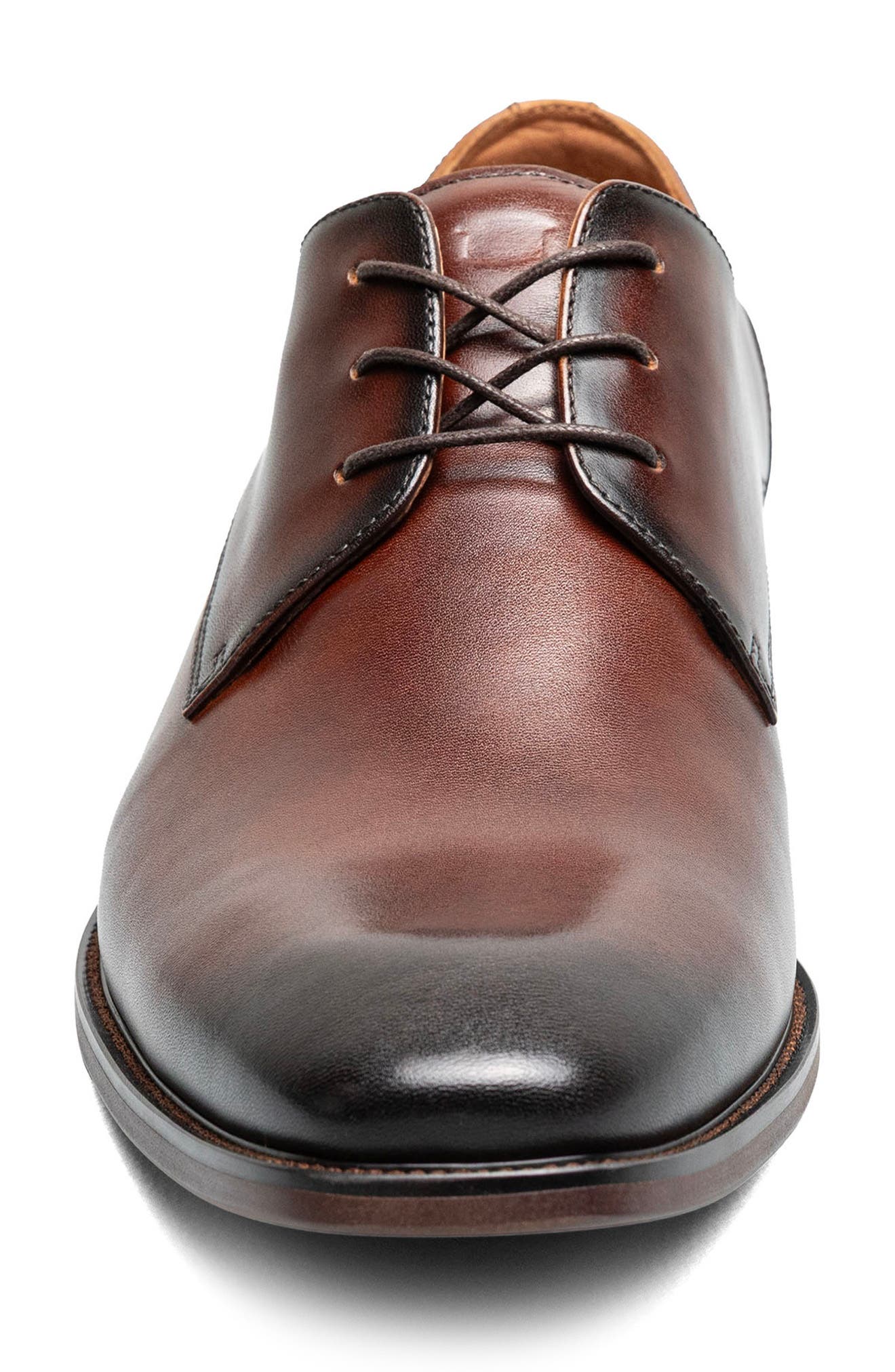 Sorrento Lux Plain Toe Derby, Alternate, color, BROWN