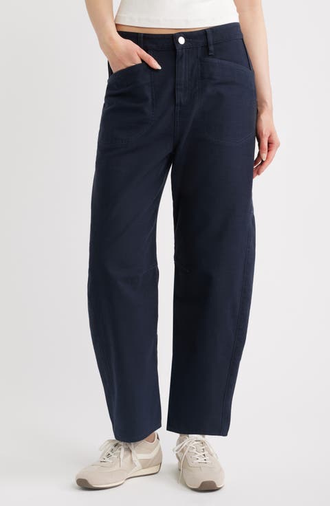 Stevie Tapered Stretch Cotton Utility Pants