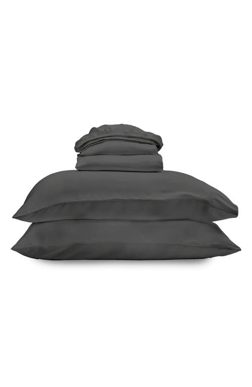 Ettitude Luxe Sateen+ Sheet Set In Gray
