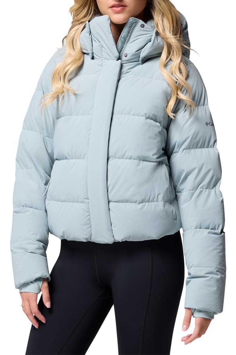 Amaze Puff Hooded Jacket, Main, color, CRUSHED BLUE