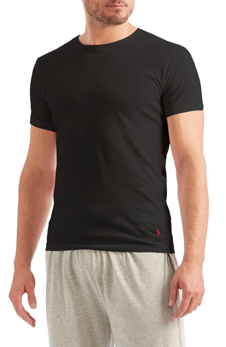 Polo Ralph Lauren 5-Pack Slim Fit Crewneck T-Shirts, Alternate, color, 