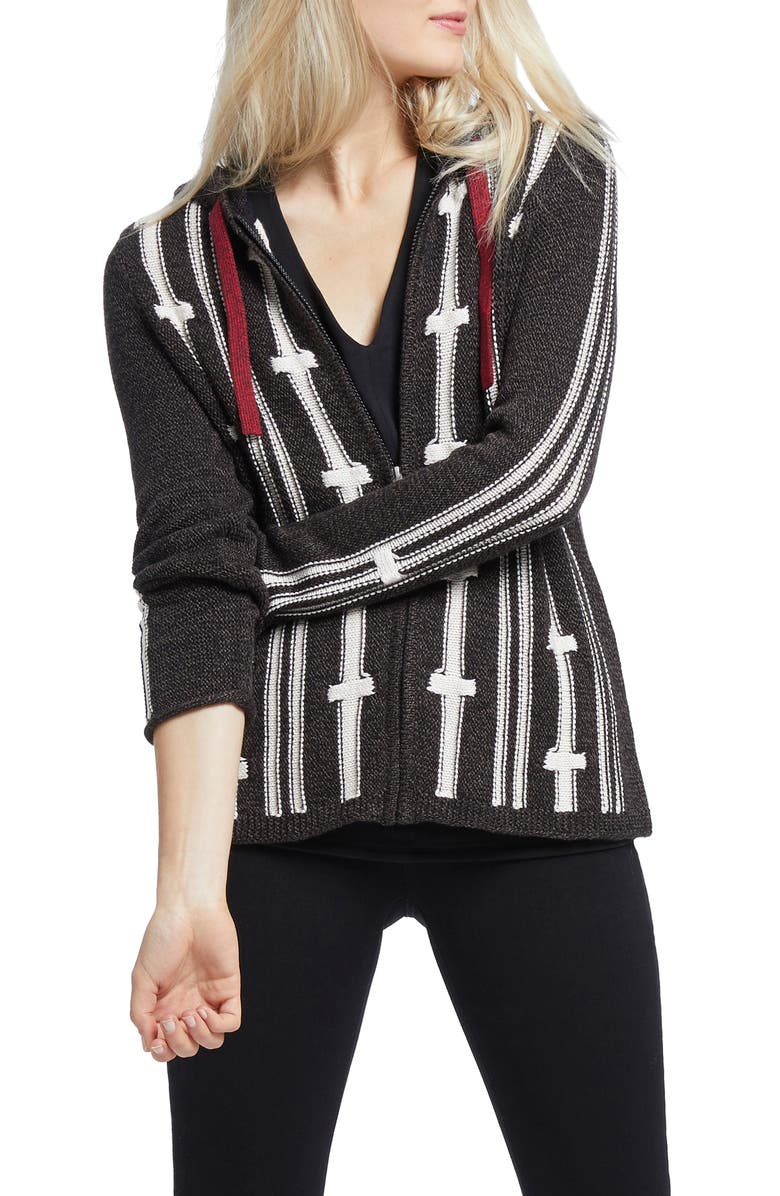 NIC+ZOE New Tracks Hoodie Cardigan, Main, color, 