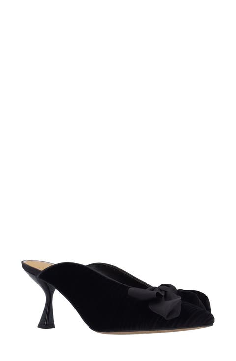Elvani Pointed Toe Heeled Mule