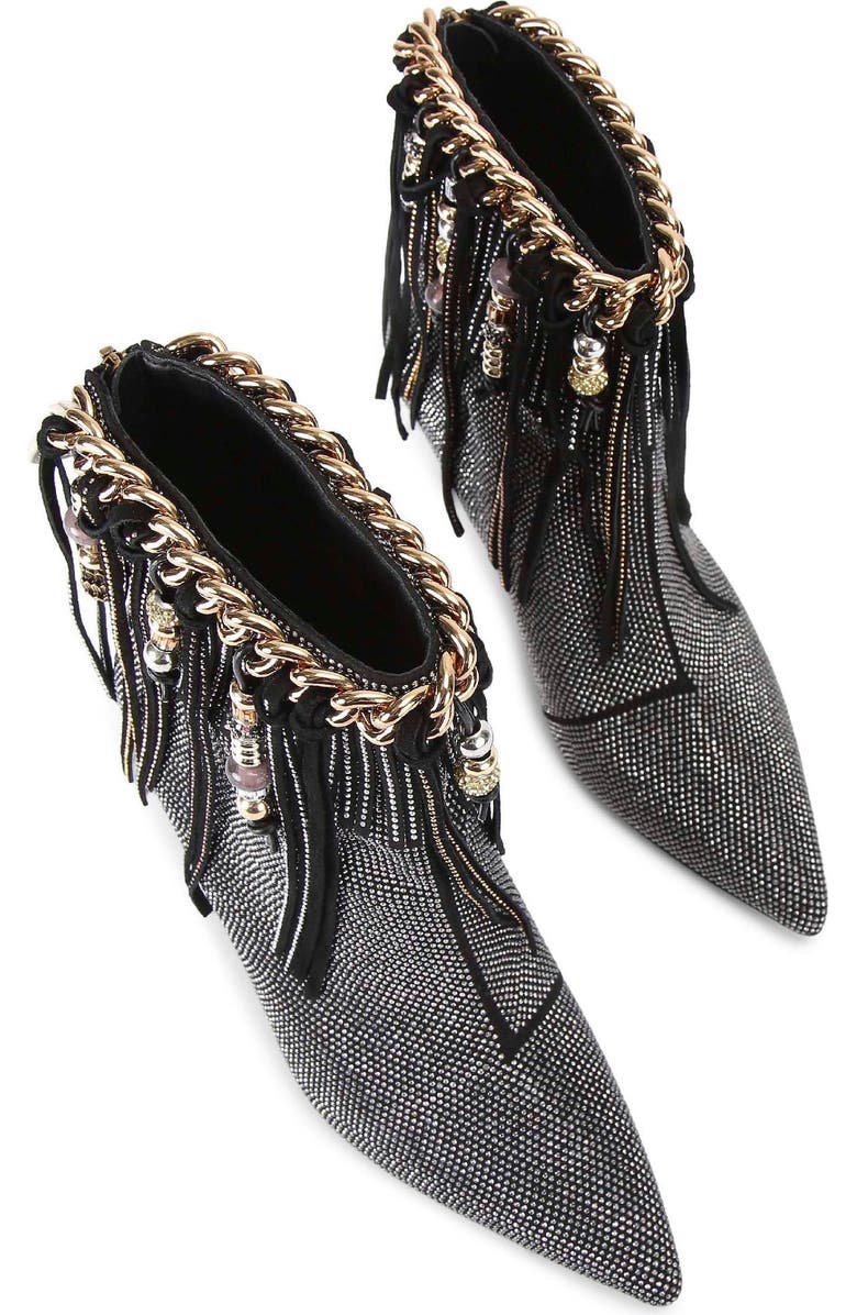 Kurt Geiger London Fringe Pointed Toe Boot, Alternate, color,